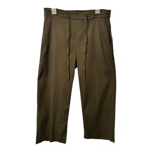 Liverpool Womens Olv Klsy Crop Pants Size 12 New Olive Green